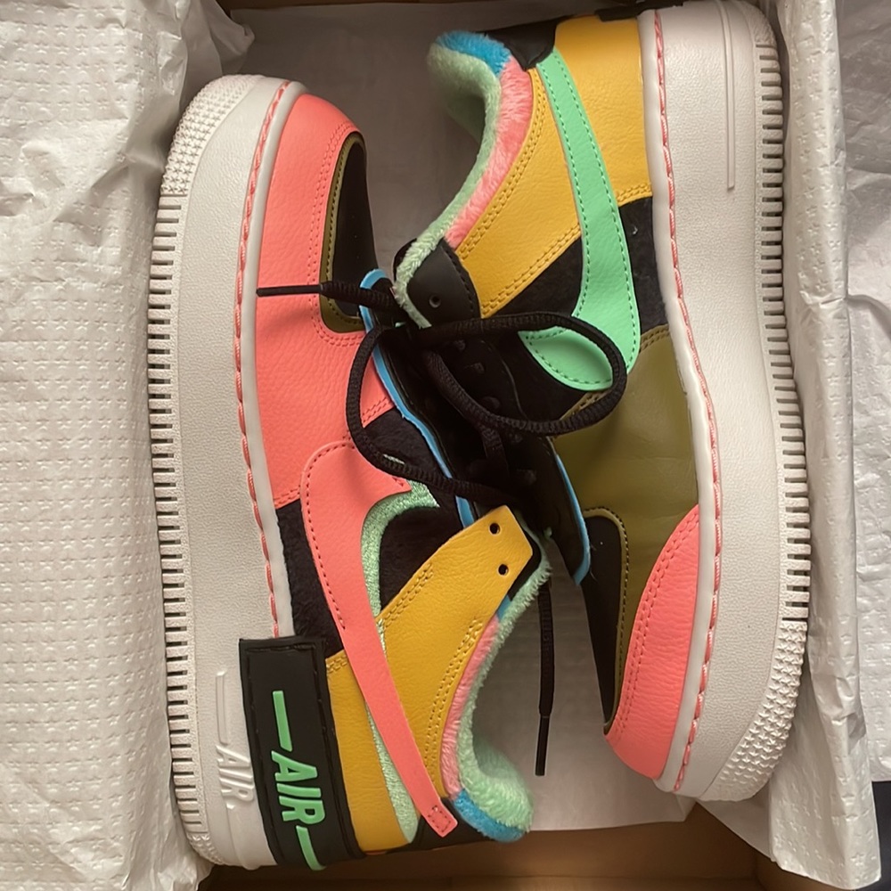 Nike women’s Air Force shadow SE Solar Flare/Atomic Pink EXCELLENT condition
